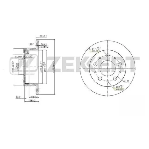   FIAT DUCATO 94-06, BOXER, JUMPER  BS5166