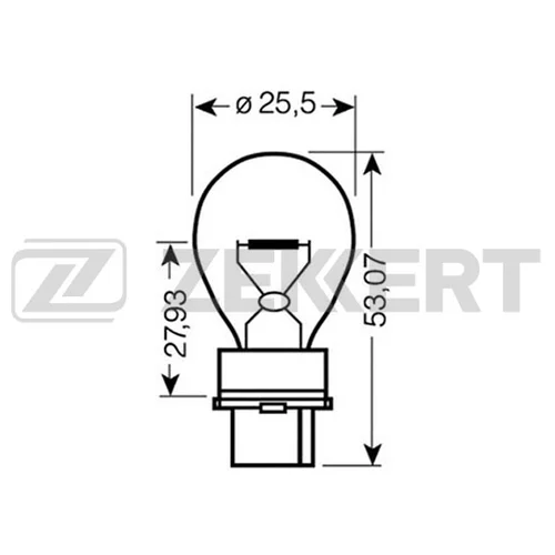  P27W 12V 27W W2  5X16D LP1095