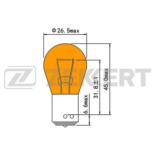  PY21W 24V 21W YELLOW BAU15S LP1158