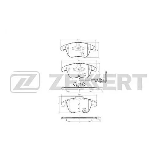  . . . Audi Q3 11- Seat Alhambra II 10- VW Sharan II 10- Tiguan 07- bs1009 Zekkert