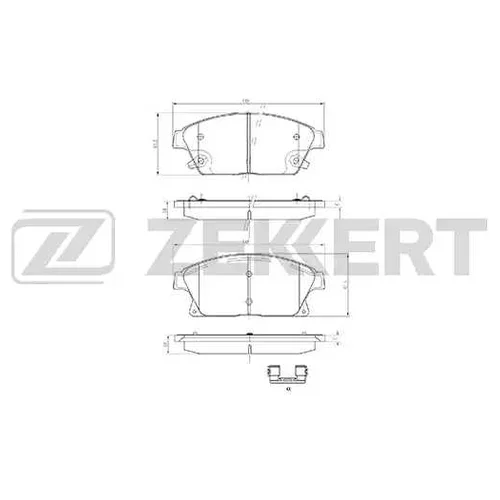  .. Chevrolet Cruze (J300) 09-/ Opel Astra J 09- Mokka 12- FR bs1286 Zekkert