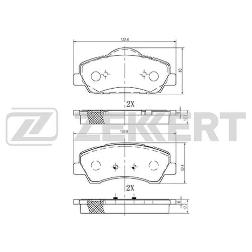  . .  CITROEN C-ELYSEE 12-  C4 CACTUS 14-  PEUGEOT 301 13-  308 13-  308 SW 14- bs2125