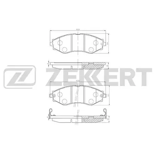  .. Chevrolet Lacetti (J200) 05-/ Daewoo Nubira I  Leganza  Rezzo (KLAU) FR bs2811 Zekkert