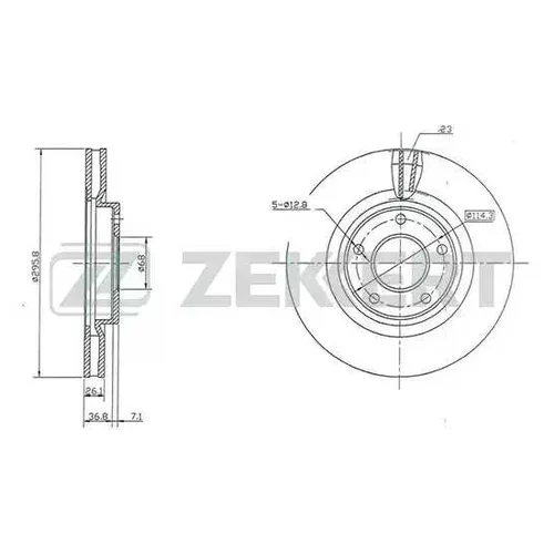  . . Nissan Qashqai / +2 (J10) 07- X-Trail (T31) 07- bs5183 Zekkert