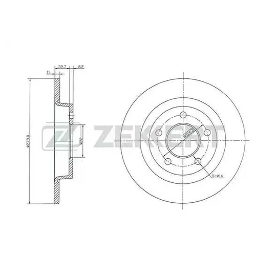  . . MAZDA 3 I  II 03-  5 I  II 05- bs5254