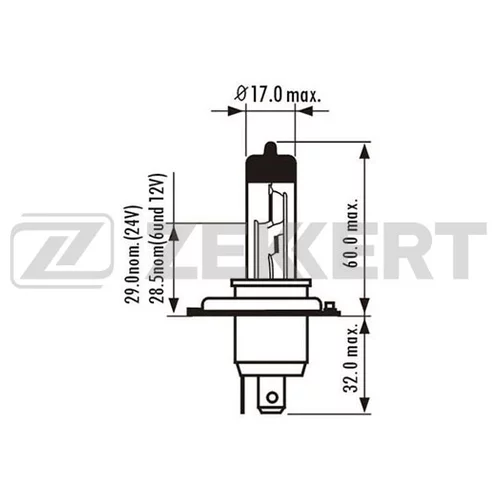  H4 24V 75/70W P43T lp1011